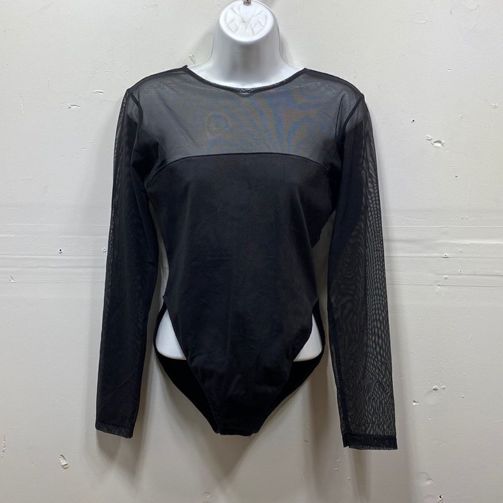 Vintage Gold Label Victoria's Secret Mesh Bodysuit Large